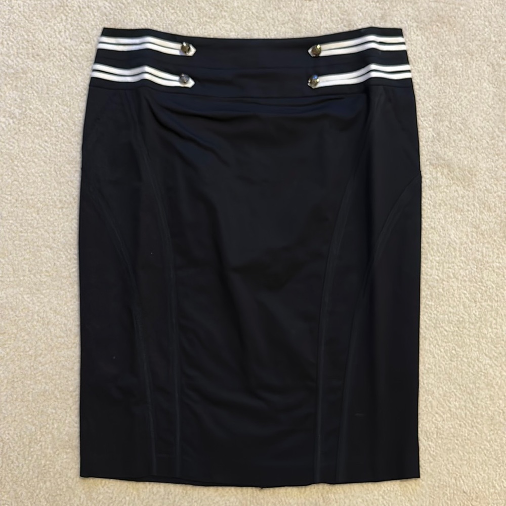 Melanie Lyne black cotton skirt